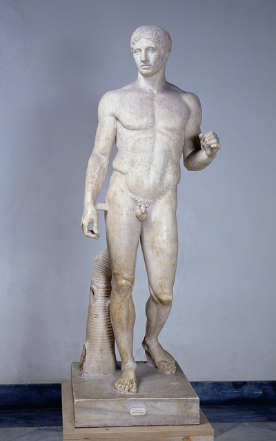 Athlete, Roman Copy After an Original by Polykleitos in Pompeii by Roman